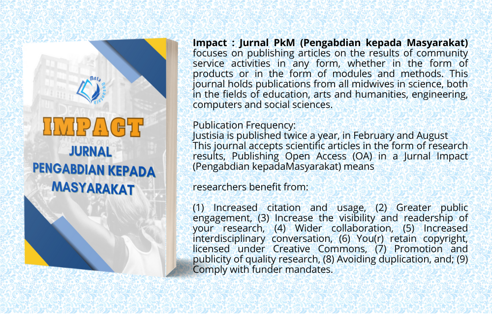Impact : Jurnal Pengabdian kepada Masyarakat